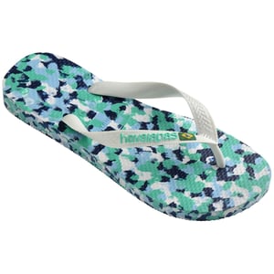 Women's Havaianas Brasil Camo Patterned Flip Flops in Lavender Blue