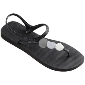 Women's Havaianas Hav. Flash Urban Plus Ballet Rose 3 Flip Flops in Black/Black