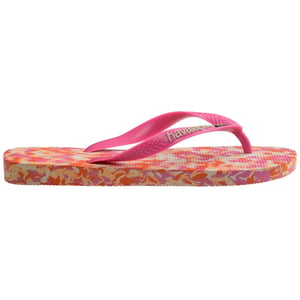 Women's Havaianas Brasil Camo Patterned Flip Flops in Pink Flux