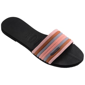 Women's Havaianas Hav. You Malta Cool Black 35 36 Flip Flops in Black