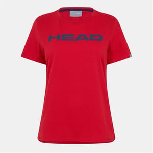 Women's Head Lucy Wordmark Crew Neck Short Sleeve Jersey T-Shirt in .Red