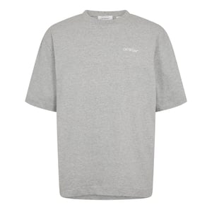 Men's Off White T Shirt in Light Grey