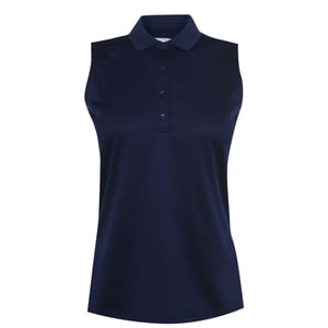 Women's Callaway Sleeveless Knit Polo Shirt Ladies in Peacoat