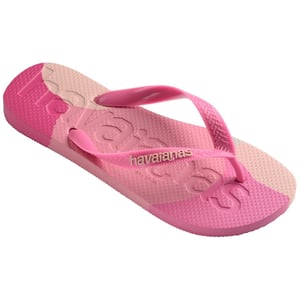 Women's Havaianas Hav. Top Logomania Colors Ii Black Flip Flops in Crystal Rose