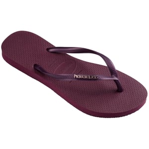 Women's Havaianas Slim Flip Flops in Purple Soil