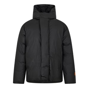 Men's Heron Preston Hooded Down Jacket in Black