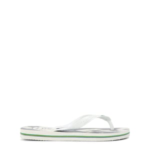 Women's Havaianas Hav. Brasil Fresh Black Black Leaf Flip Flops in White/Grey