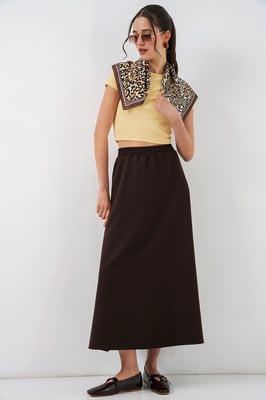 Hoge Taille A-Lijn Maxi Rok