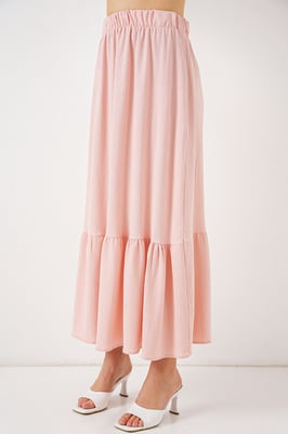 Textuur Maxi Breimint met Elastische Taille
