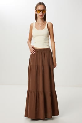 Hoge Taille A-Lijn Maxirok