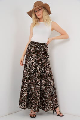 Maxi Patroon Casual Fit Rok