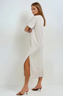 Losse Fit Midi-jurk met Splits
