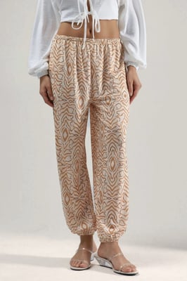 Zebra Print Lage Taille Joggingbroek
