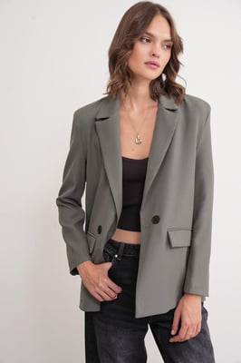 Lange mouw, knoopblazer