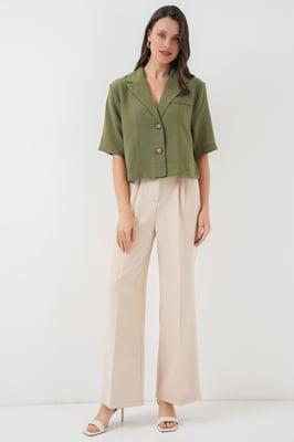 Geknopt Korte Blouse