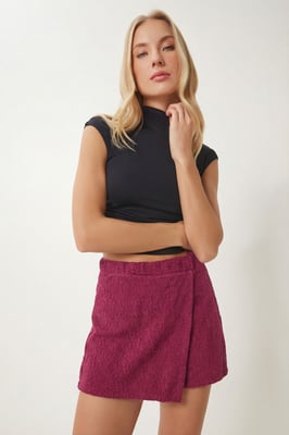 Hoge Taille Mini Gepaneerde Rok
