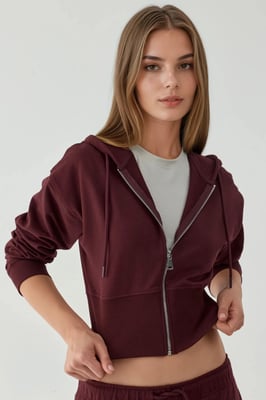 Hoodie met Rits