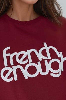 Geprinte Crew Neck Lange Mouw Verhoogde Sweatshirt