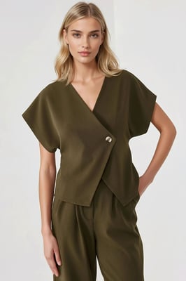 Getailleerd V-hals Gilet