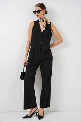 V-hals Crêpe Gilet