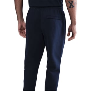 Men's Nike Club Slim Solid Patterned Joggers in Obsidian/White