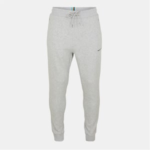 Men's Modern Amusement Solid Patterned Slim Joggers in Mid Mrl Grey