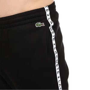 Men's Lacoste Crocodile Logo Regular Fit Joggers in Black