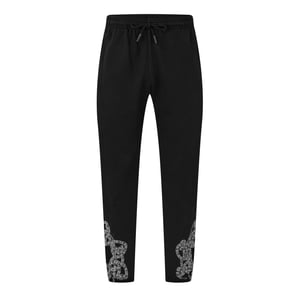 Men's Marcelo Burlon Graphic Print Straight Sweatpants in Black/White