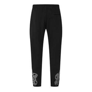 Men's Marcelo Burlon Graphic Print Straight Sweatpants in Black/White