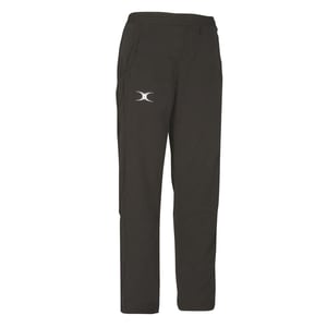 Women's Gilbert Synergie Solid Patterned Straight Track Pants in Black