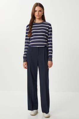 Gestrikte Rechte Pantalon