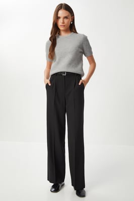 Gestrikte Rechte Pantalon