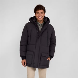 Men's Minoti Padded Parka in Charcoal