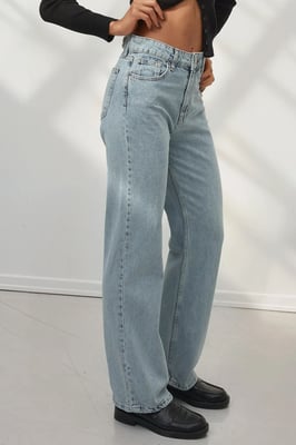 Rechtdoorgankelijke Denim Jeans