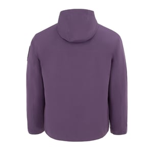 Men's Firetrap Windproof Hooded Long Sleeve Windbreaker in Purple