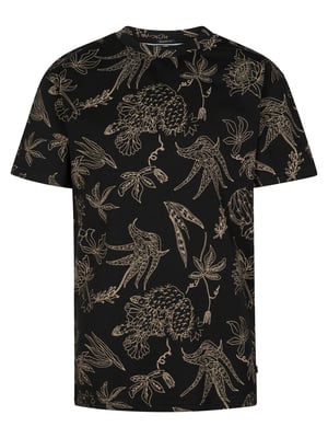 Petrol Industries - Jongens T-shirt met all-over print Agave - Zwart