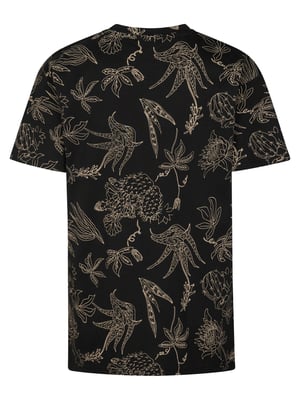 Petrol Industries - Jongens T-shirt met all-over print Agave - Zwart
