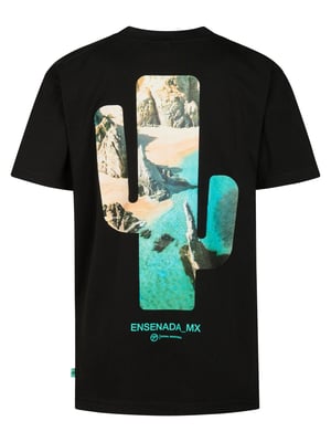 Petrol Industries - Jongens T-shirt met rugprint Sol - Zwart