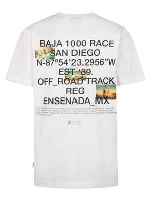 Petrol Industries - Jongens T-shirt met rugprint Arena - Wit