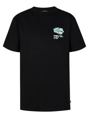 Petrol Industries - Jongens T-shirt met grafische rugprint Aguila - Zwart