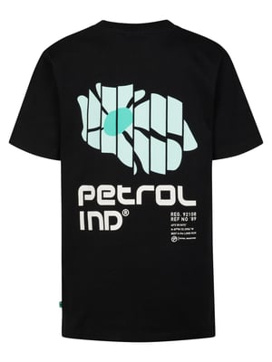 Petrol Industries - Jongens T-shirt met grafische rugprint Aguila - Zwart