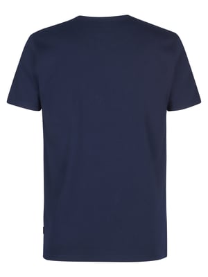Petrol Industries - Heren Jersey T-shirt met print Astro - Blauw