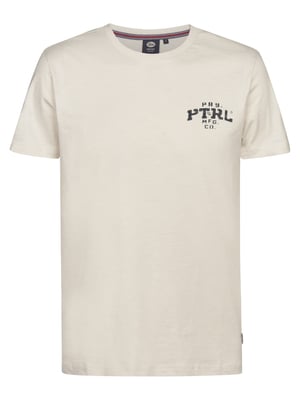 Petrol Industries - Heren Jersey T-shirt met print Oro - Wit