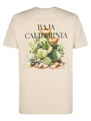 Petrol Industries - Heren T-shirt met rugprint Magma - Wit