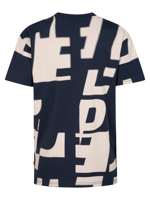Petrol Industries - Jongens T-shirt met all-over print Montaña - Blauw