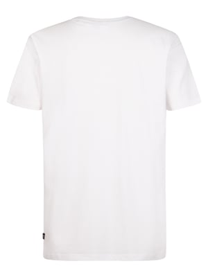 Petrol Industries - Heren Jersey T-shirt met print Huracán - Wit