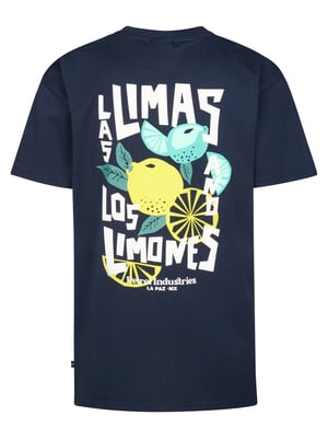 Petrol Industries - Jongens T-shirt met grafische rugprint Costa - Blauw