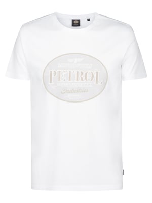 Petrol Industries - Heren Bedrukt jersey T-shirt Estrella - Wit