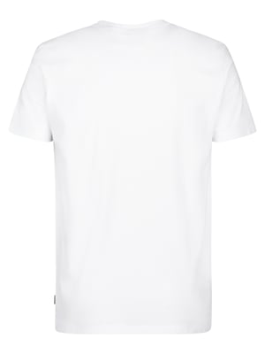 Petrol Industries - Heren Bedrukt jersey T-shirt Estrella - Wit