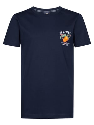 Petrol Industries - Jongens Logo T-shirt Pelicanbay - Blauw